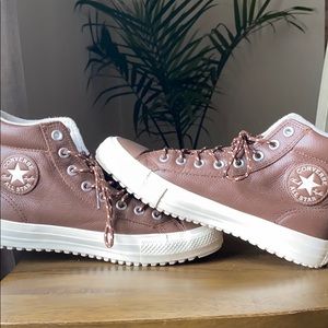 Brown Leather Chuck Taylors